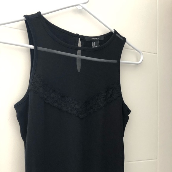 Black Mesh Bodysuit - Picture 2 of 6